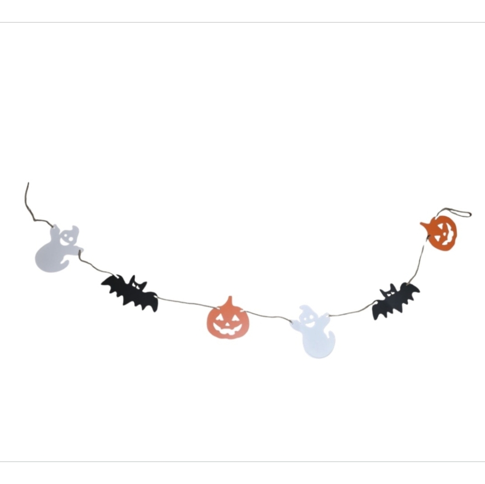 Halloween Ghost and Pumpkin Garland